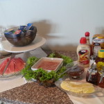 Buffet breakfast 1- coffee, cereals, fruits, dairy, juices